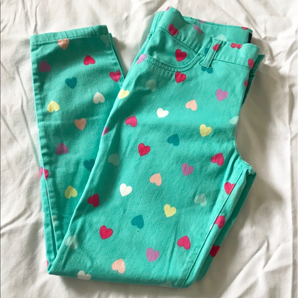 Children’s Place Heart Print Pants W/ (4) Pockets